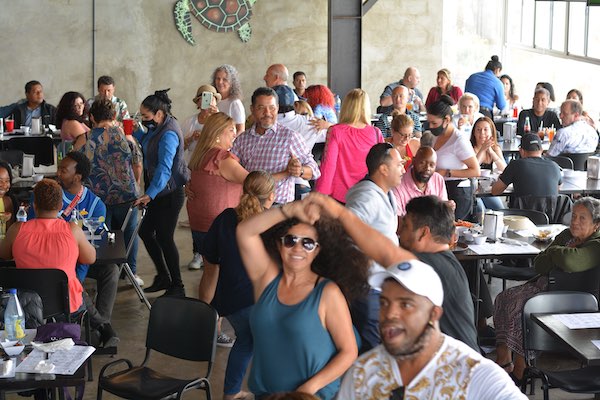 Dancing in Puerto Nuevo Ensenada Party Bus with OC Salsa