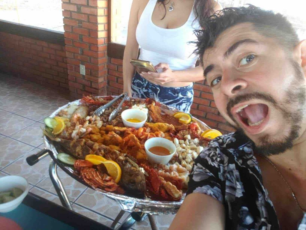 Puerto Nuevo Seafood at Ensenada Party Bus with OC Salsa