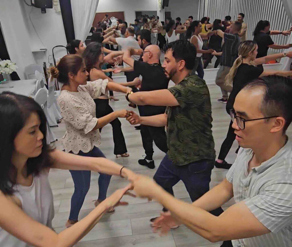 Fun class at OC Salsa Dance Studio in Orange County