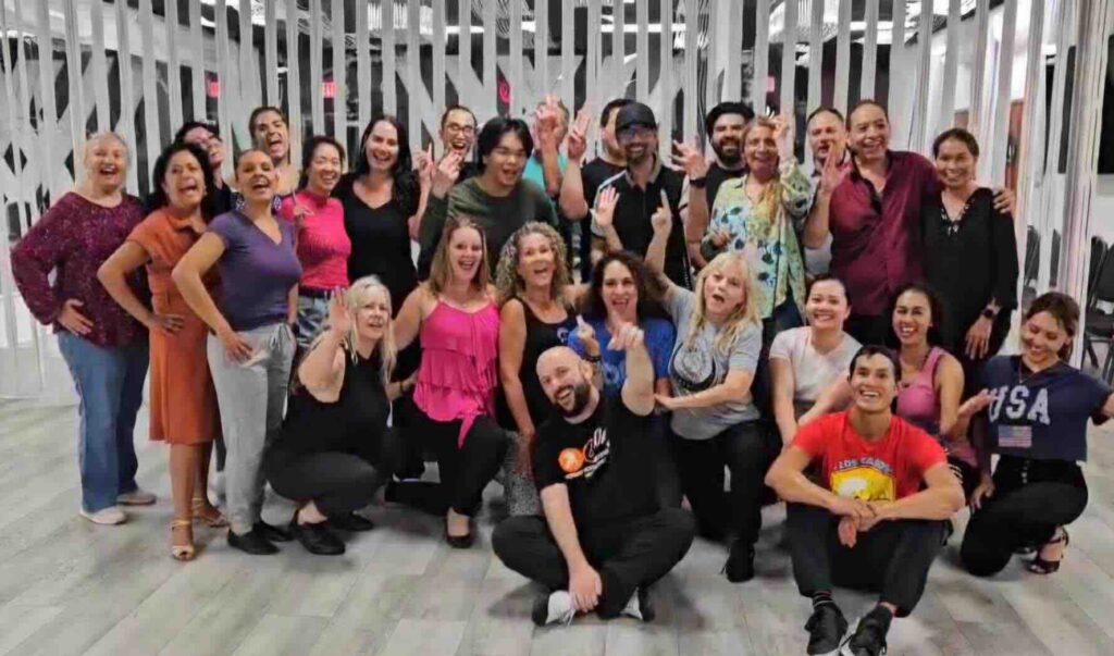 Group class pic at OC Salsa Dance Studio