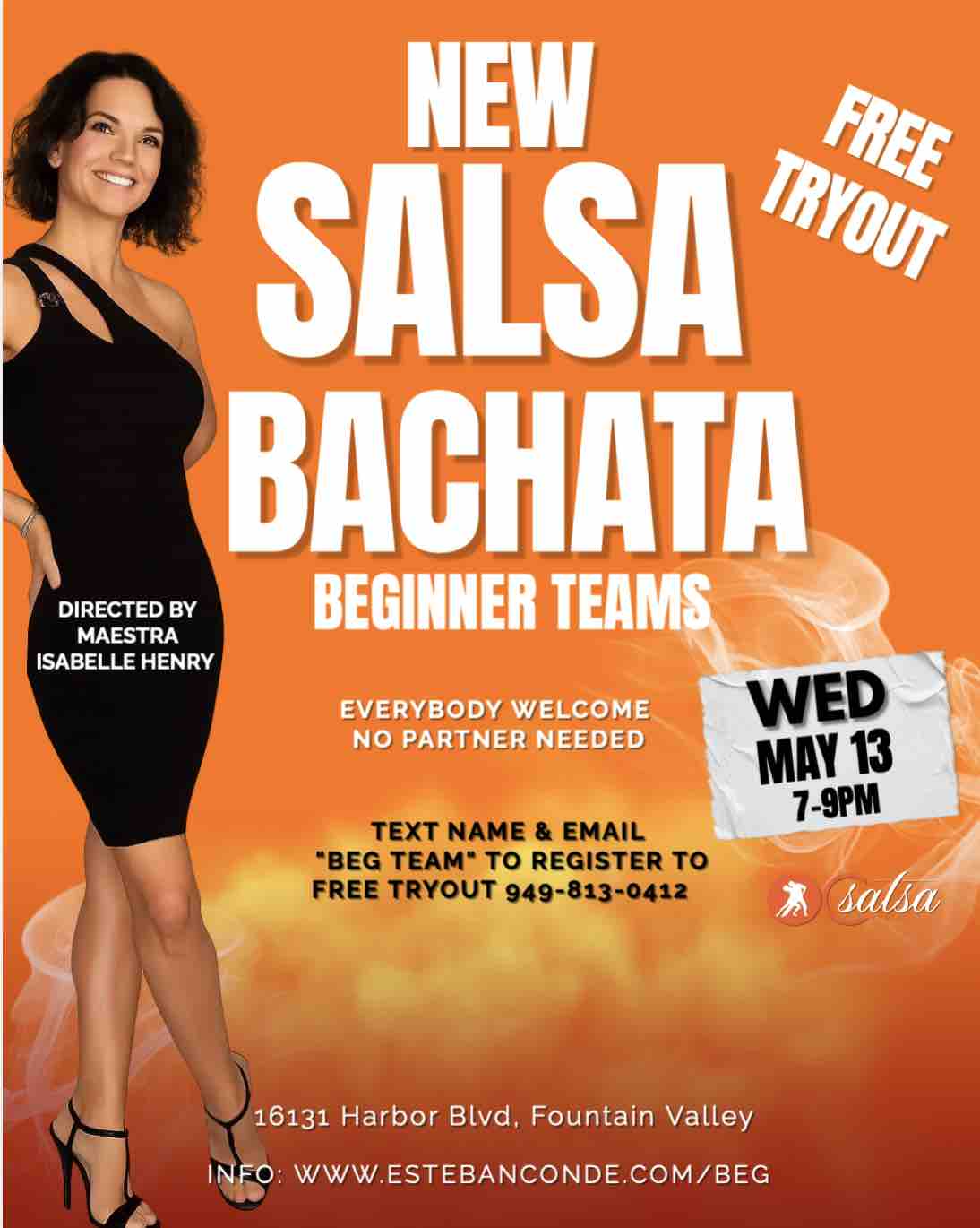 Beginner Salsa and Bachata Dance Team at OC Salsa in Fountain Valley