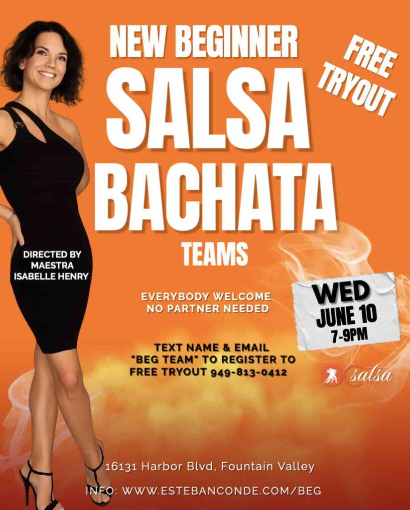 Beginner Salsa and Bachata Dance Team at OC Salsa in Fountain Valley